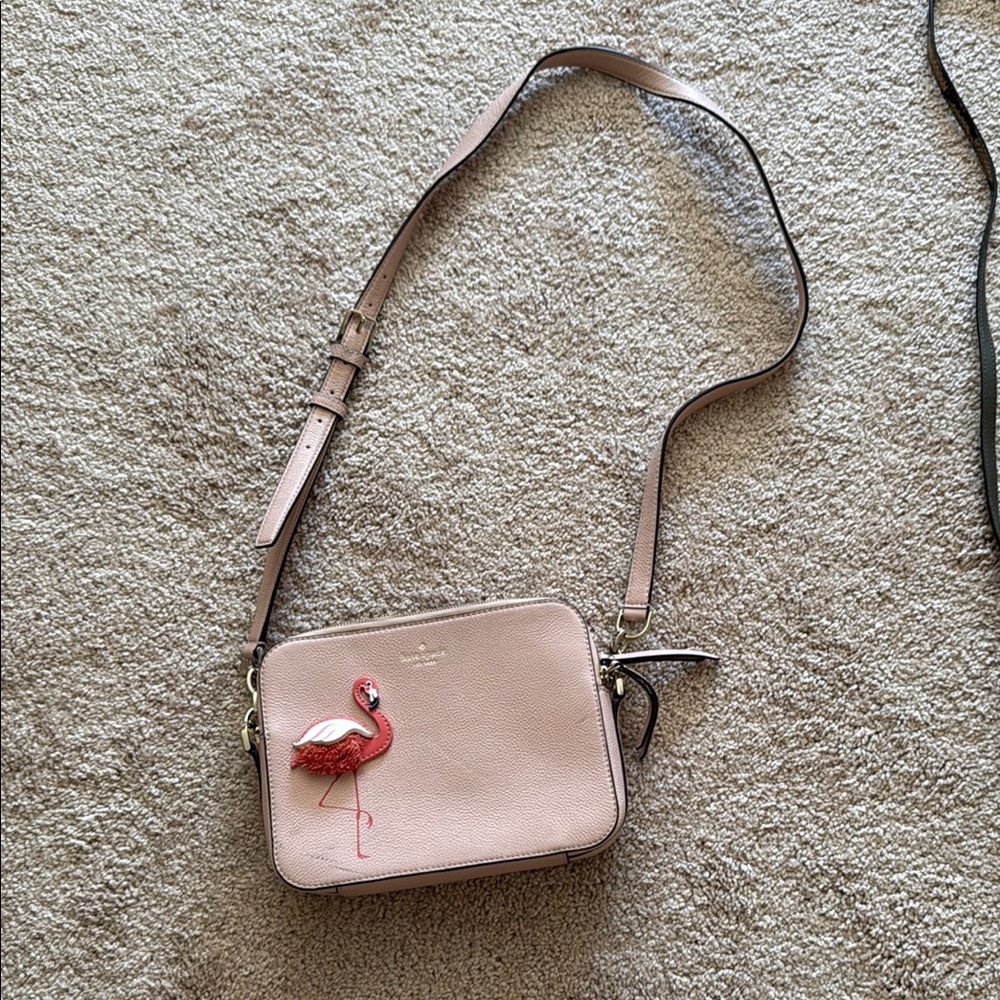 Kate Spade Pink Flamingo Crossbody Bag